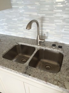 Kelowna and West Kelowna Plumbers - kitchen sink installed