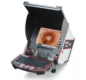 Kelowna and West Kelowna Plumbers - Camera inspection equipment showing clogged drain