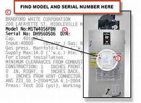 Kelowna and West Kelowna Plumbers - A1 Choice - hot water tank serial number diagram